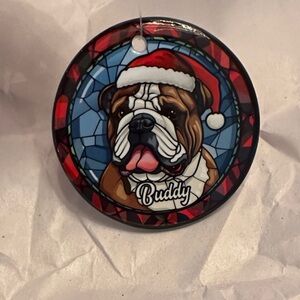 Festive Bulldog Ornament